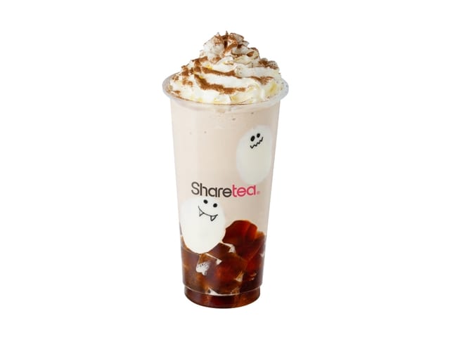 Cloudy Pumpkin Ice Blended with Coffee Jelly.
