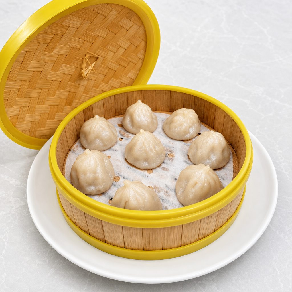Pork & Crabmeat Soup Dumplings (8) 小笼包 (螃蟹).