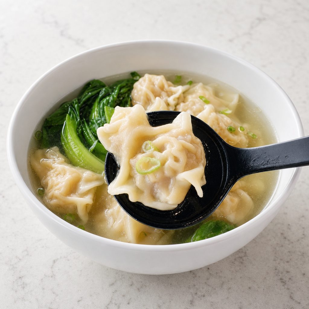 Hong Kong Wonton Soup 港式云吞汤.