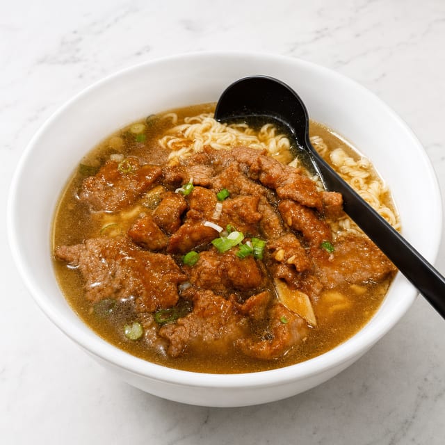 Satay Beef Ramen Noodle Soup 沙爹牛肉公面.