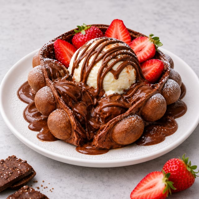 Choco Lava Waffle.