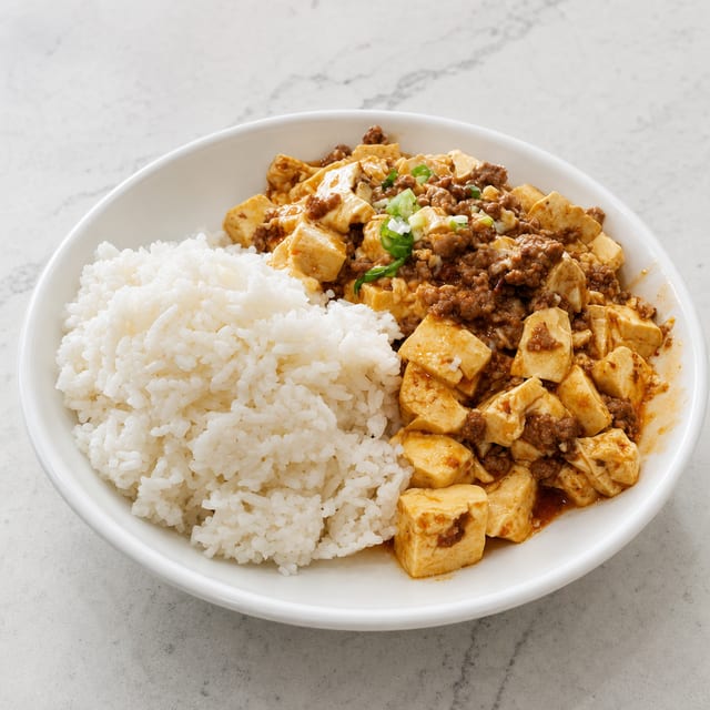 (S) Szechuan Mapo Tofu Over Rice 四川麻婆豆腐饭.