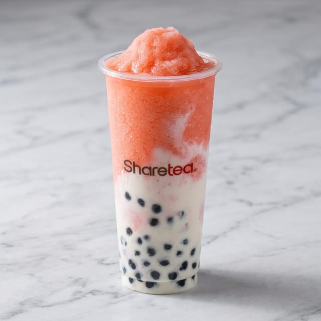 Watermelon Coco Ice Blended w/ Pearls.