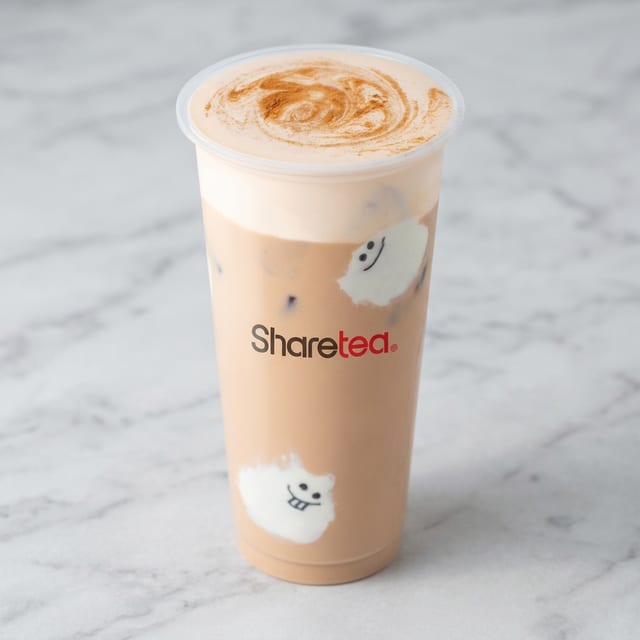 Pumpkin Milk Tea w/Pumpkin Creama.