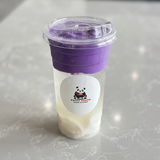 Coconut Ube Creama with Coconut Jelly.