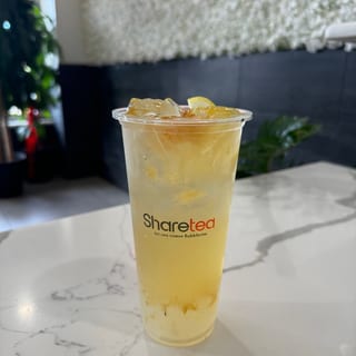 Pineapple Honey Lemonade w/ Crystal Boba
