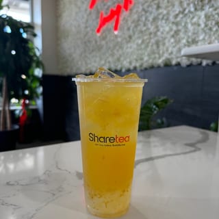 Orange Honey Lemonade w/ Crystal Boba