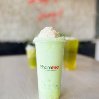 Green Apple Ice Blended with Crystal Boba & Ice Cream