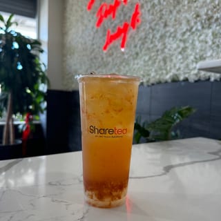Grapefruit Honey Lemonade w/ Crystal Boba