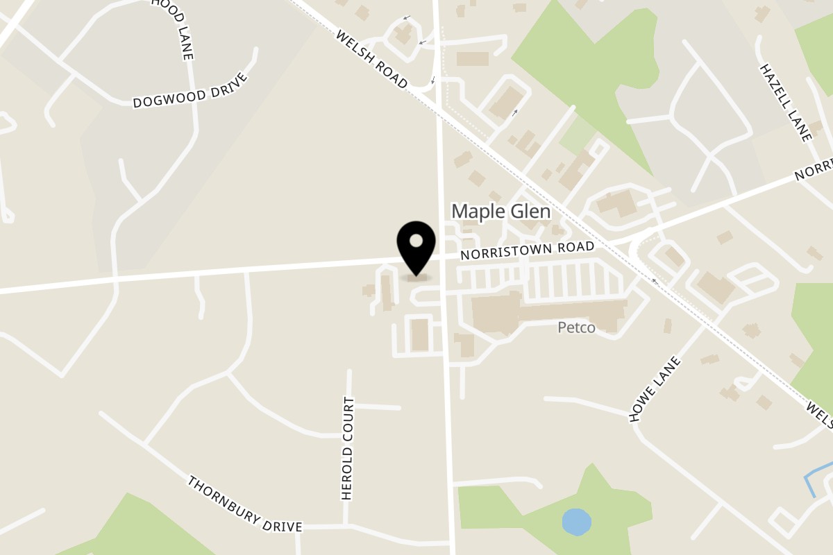 Map showing the location of Sharetea Fatty Panda on 501 Limekiln Pike in Ambler